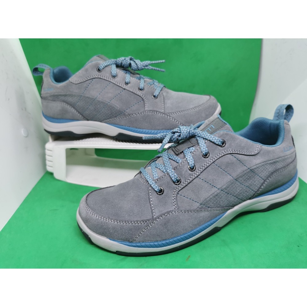 L.L. Bean Sport Gray Suede Lace Up Hiking Shoes Sneakers Women's Siz 10M 501754